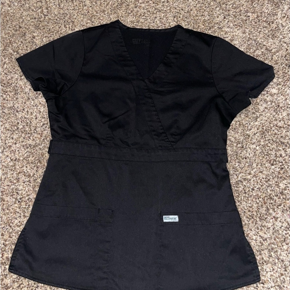 Grey’s Anatomy Scrub Top - Black